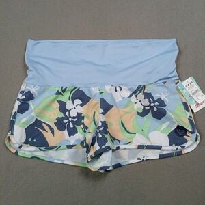 NWT Roxy Board Shorts Endless Summer Printed Floral Blue Orange Women's Medium